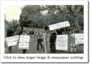 The orchard protest of 1980 - click to enlarge The orchard protest of 1980